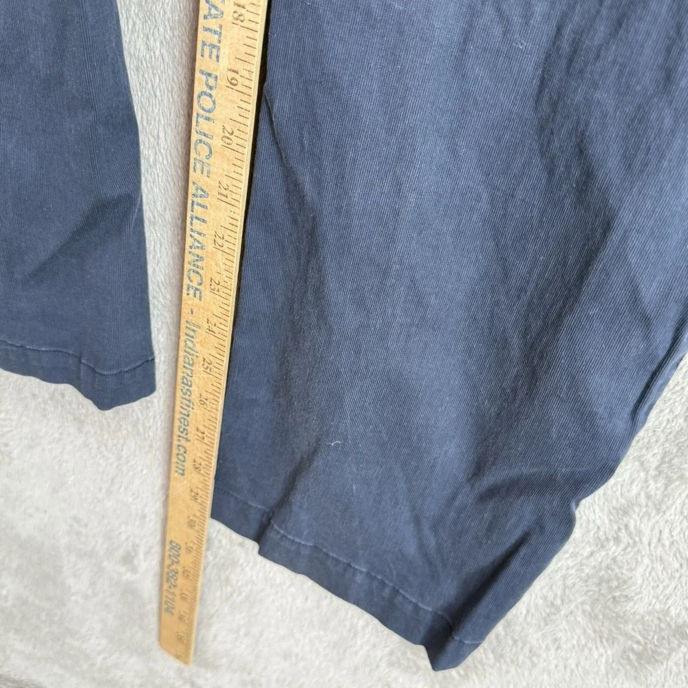 Banana Republic Aiden Pants Mens 34x30 Navy‎ Blue Chino Flat Front Cotton Office